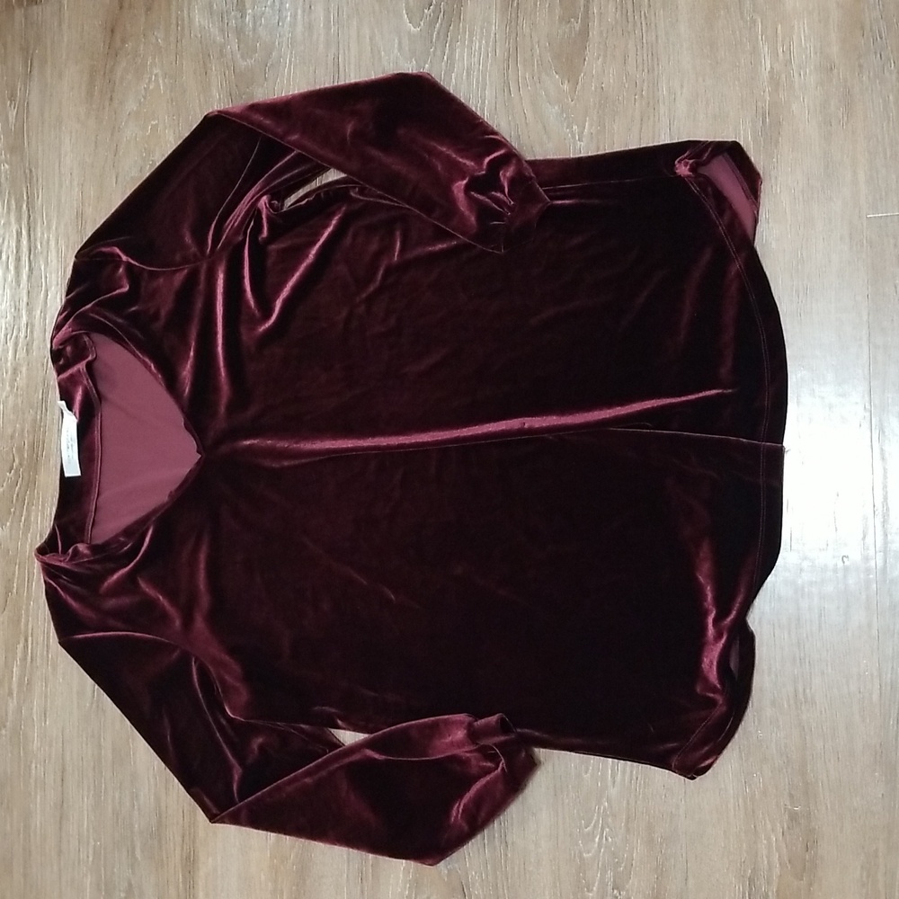 (XL) Contemporaine Jewel Tone Velvet Top Flowy Soft Victorian Medieval Vibes